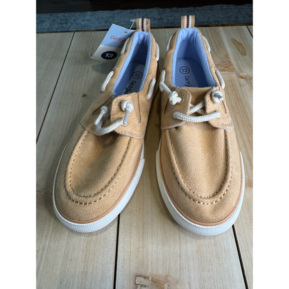 Kids' Reece Boat Shoes - Cat & Jack™ Tan 13 - Picture 4 of 6